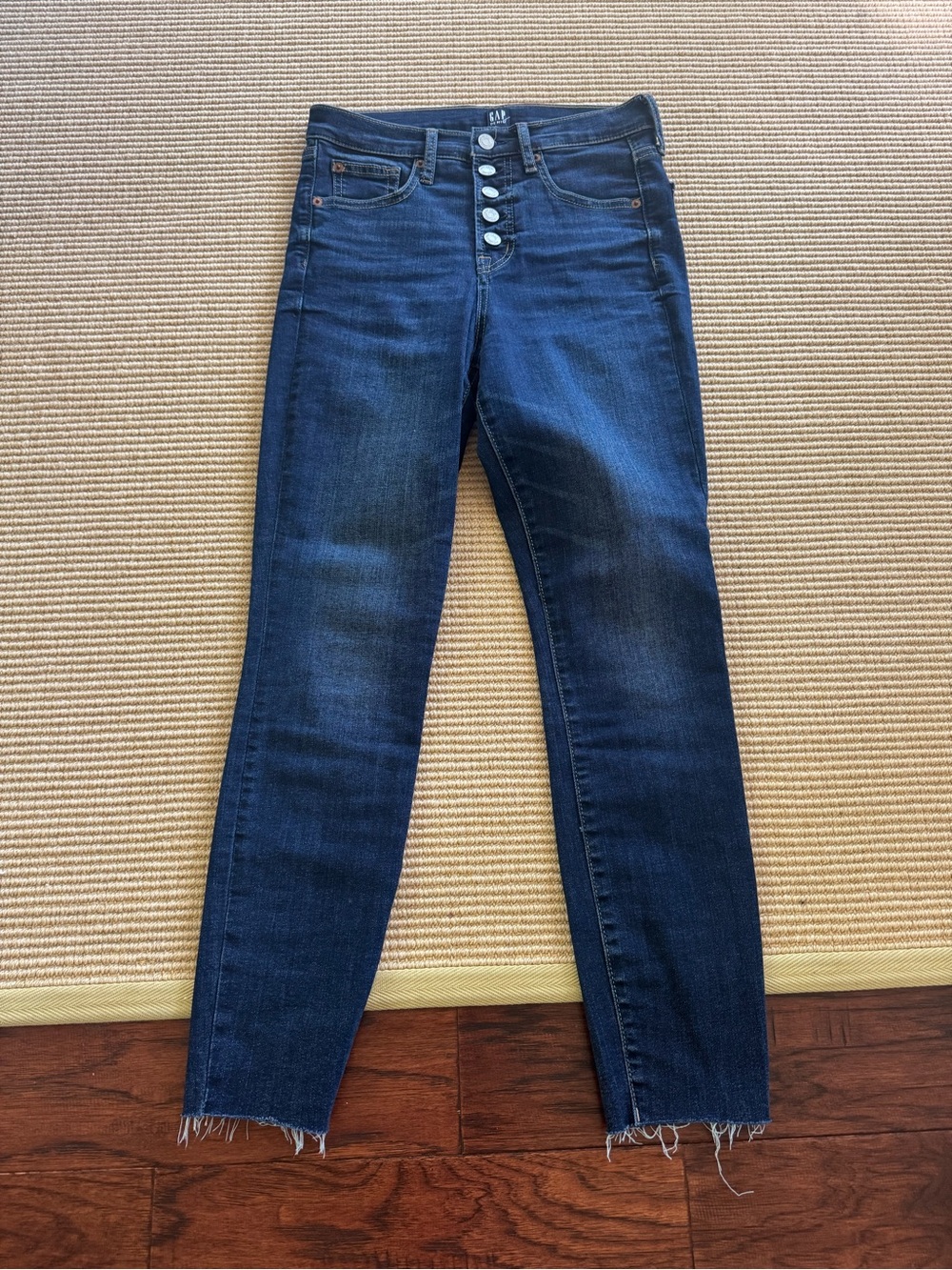 GAP Women's Blue True Skinny Button Fly Jeans Size 27